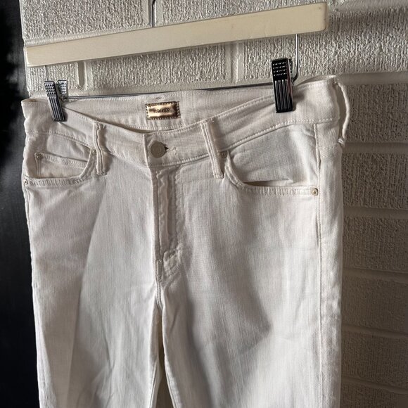 Mother The Rascal Ankle Snippet, White/Cream, 28 - Picture 6 of 14